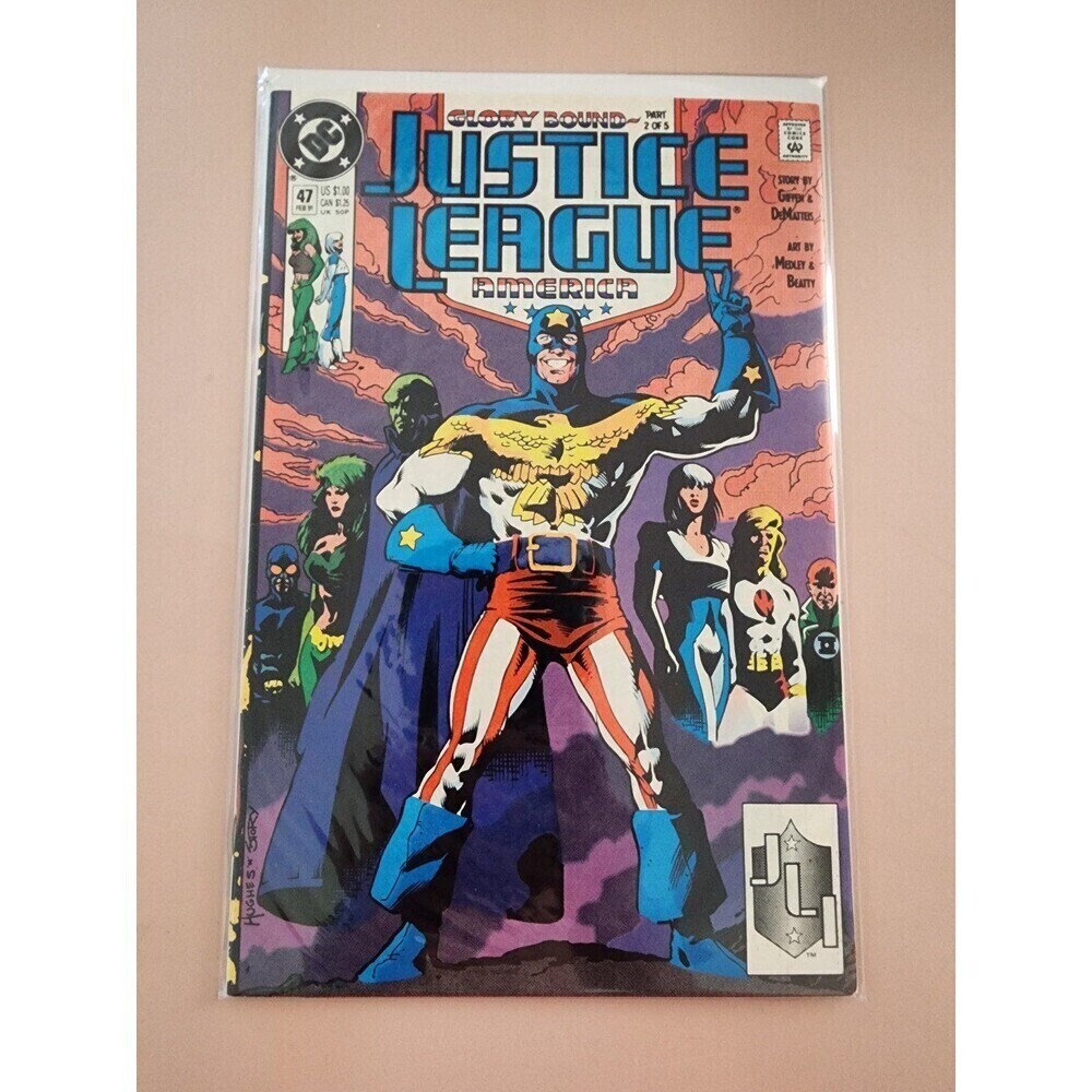 Justic League America (1987) #47 "General Glory Fights Again!" DC Comic